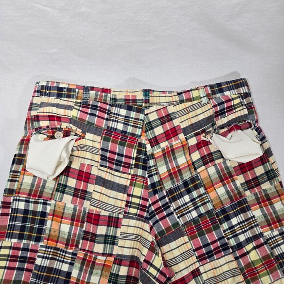 U.S.A. VINTAGE Hipster Multicolor Patchwork Bermuda Shorts UNISEX Men's Size 34. - Picture 10 of 17